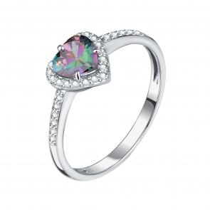 Серебряное кольцо TALANT с фианитом и кварцем 20-72-0К01-10273 фото