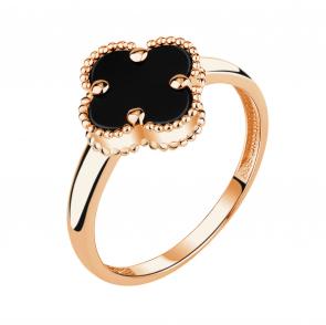 Кольцо из золочёного серебра TALANT с ониксом 20-78-0080-11209 фото