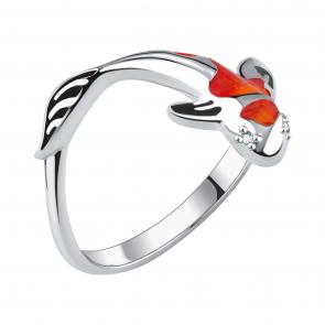 Серебряное кольцо TALANT с фианитом и эмалью 20-79-0001-15568 фото