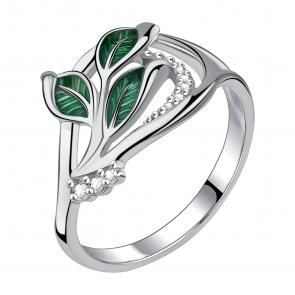 Серебряное кольцо TALANT с фианитом и эмалью 20-79-0001-17203 фото