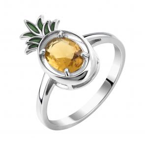 Серебряное кольцо TALANT с фианитом и эмалью 20-79-0005-17138 фото