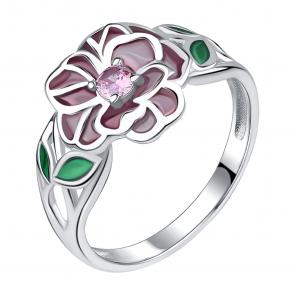 Серебряное кольцо TALANT с витражной эмалью и фианитом 20-79-000R-17133 фото