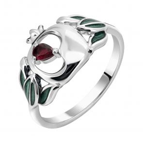 Серебряное кольцо TALANT с фианитом и эмалью 20-79-000W-17137 фото