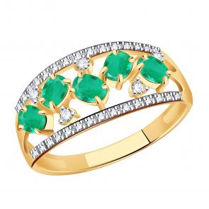 Золотое кольцо Александра с бриллиантом 2010843ск фото