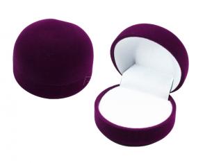 Футляр флокированный полукруглый под кольцо и серьги серия Классика 20201-м фото