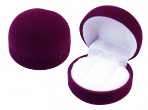 Футляр флокированный полукруглый под серьги серия Классика 20202-м фото