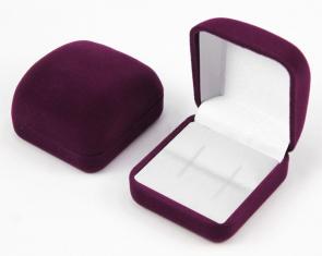 Футляр флокированный прямоугольный под кольцо и серьги серия Классика 20301-м-1 фото