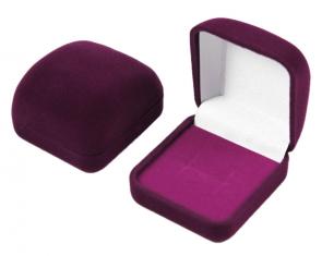 Футляр флокированный прямоугольный под кольцо и серьги серия Классика 20301-м фото