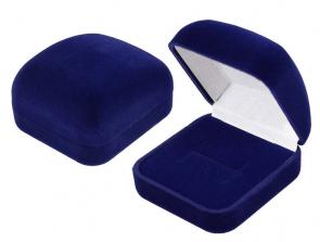 Футляр флокированный прямоугольный под кольцо и серьги серия Классика 20301-с фото