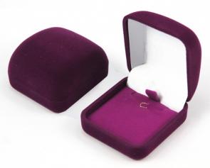 Футляр флокированный прямоугольный под серьги и подвеску серия Классика 20303-м фото