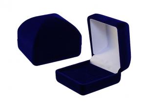 Футляр флокированный Пирамида под кольцо и серьги серия Классика 20401-с фото