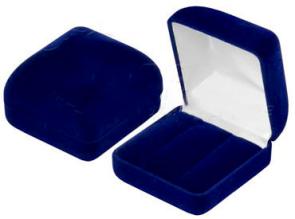 Футляр флокированный пирамида под серьги серия Классика 20402-с фото