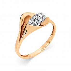 Золотое кольцо Мастер Бриллиант с фианитом 20M001-0755-0001-041 фото