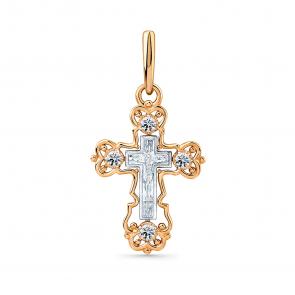 Подвеска из комбинированного золота Мастер Бриллиант с фианитом 20M004-0055-0001-041 фото