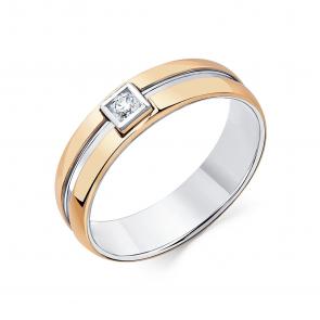 Кольцо из комбинированного золота Мастер Бриллиант с бриллиантом 20M1-401255-00-00 фото