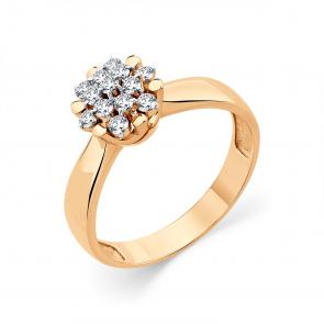 Кольцо из комбинированного золота Мастер Бриллиант с бриллиантом 20M1-409038-01-00 фото