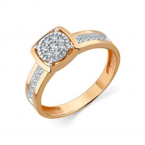 Кольцо из комбинированного золота Мастер Бриллиант с бриллиантом 20M1-409236-70-00 фото