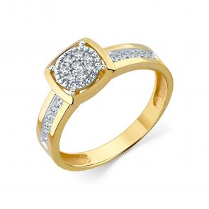 Кольцо из комбинированного золота Мастер Бриллиант с бриллиантом 20M1-509236-70-00 фото