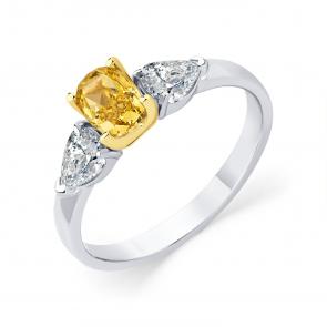 Кольцо из комбинированного золота Мастер Бриллиант с бриллиантом 20M1-509357-01-55 фото