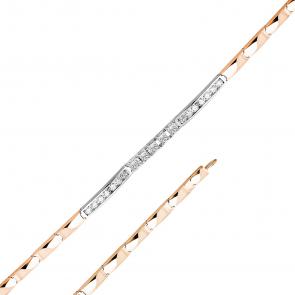 Браслет из комбинированного золота Мастер Бриллиант с бриллиантом 20M10-420377-00-00 фото