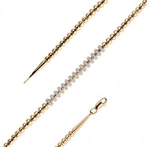 Браслет из комбинированного золота Мастер Бриллиант с бриллиантом 20M10-420435-00-00 фото