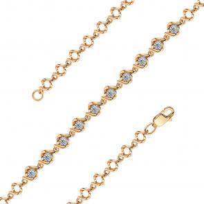 Браслет из комбинированного золота Мастер Бриллиант с бриллиантом 20M10-420531-00-00 фото