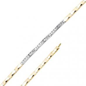 Браслет из комбинированного золота Мастер Бриллиант с бриллиантом 20M10-520372-00-00 фото