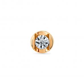 Подвеска из комбинированного золота Мастер Бриллиант с бриллиантом 20M3-430823-00-00 фото