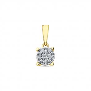 Подвеска из комбинированного золота Мастер Бриллиант с бриллиантом 20M3-530077-00-00 фото