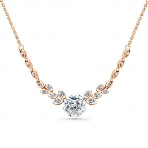 Колье из комбинированного золота Мастер Бриллиант с бриллиантом 20M6-460364-01-00 фото