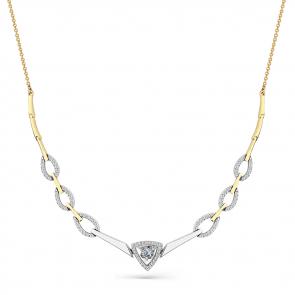 Колье из комбинированного золота Мастер Бриллиант с бриллиантом 20M6-560527-00-00 фото