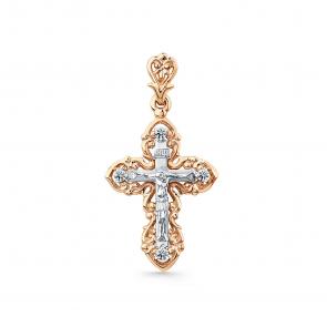 Подвеска из комбинированного золота Мастер Бриллиант с бриллиантом 20M8-480186-00-00 фото