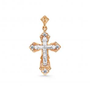 Подвеска из комбинированного золота Мастер Бриллиант с бриллиантом 20M8-480208-00-00 фото