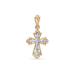 Подвеска из комбинированного золота Мастер Бриллиант с бриллиантом 20M8-480212-00-00 фото