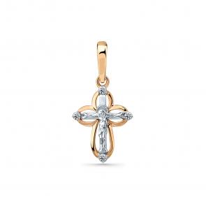 Подвеска из комбинированного золота Мастер Бриллиант с бриллиантом 20M8-480278-00-00 фото