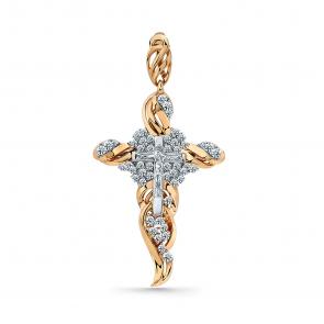 Подвеска из комбинированного золота Мастер Бриллиант с бриллиантом 20M8-480342-00-00 фото