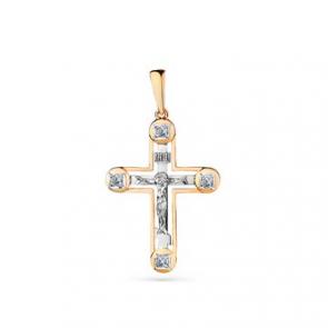 Подвеска из комбинированного золота Мастер Бриллиант с бриллиантом 20M8-480408-00-00 фото