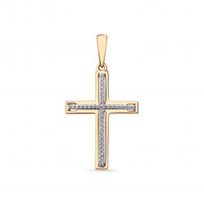 Подвеска из комбинированного золота Мастер Бриллиант с бриллиантом 20M8-480443-00-00 фото