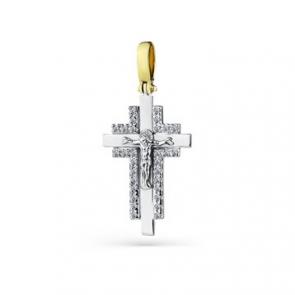 Подвеска из комбинированного золота Мастер Бриллиант с бриллиантом 20M8-580412-00-00 фото