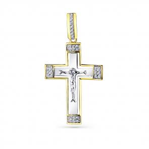 Подвеска из комбинированного золота Мастер Бриллиант с бриллиантом 20M8-580419-00-00 фото