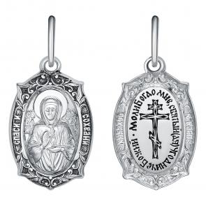 Серебряная подвеска-иконка Святая блаженная Матрона Высоковы 585 21-000947-115000 фото