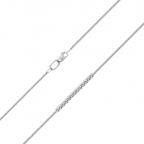 Цепь плетение Панцирное из белого золота Platina 21-0111-040-1120-17 фото