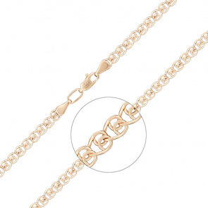 Золотая цепь плетение Лав Platina 21-0403-060-1110-17 фото