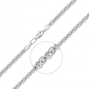 Цепь плетение Нонна из белого золота Platina 21-0511-060-1120-17 фото