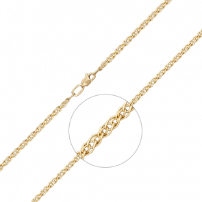 Цепь плетение Нонна из лимонного золота Platina 21-0513-040-1130-17 фото