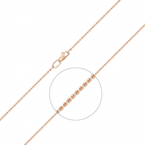 Золотая цепь плетение Якорное Platina 21-0803-030-1110-17 фото