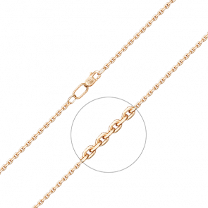 Золотая цепь плетение Якорное Platina 21-0803-060-1110-17 фото