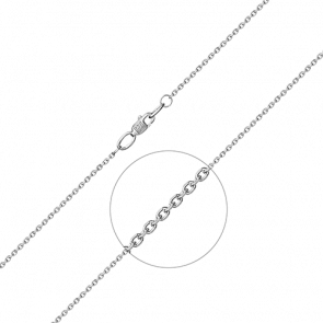 Цепь плетение Якорное из белого золота Platina 21-0811-040-1120-17 фото