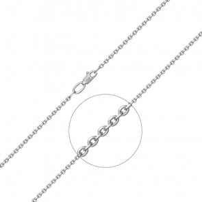 Цепь плетение Якорное из белого золота Platina 21-0811-050-1120-17 фото