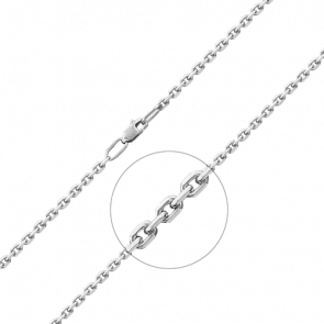 Цепь плетение Якорное из белого золота Platina 21-0811-080-1120-17 фото